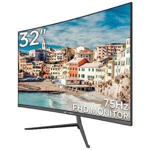 CRUA 32 Inch Curved Computer Monitor