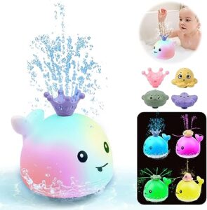 Baby Bath Toys - Elevate Bath Time with Whale Spray Fun! Four Water Spray Patterns