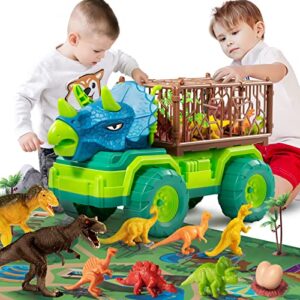 TEMI Dinosaur Truck Toy for Kids +3 Years Old