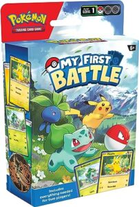 Pokémon TCG: My First Battle—Pikachu and Bulbasaur (Starter Kit including 2 ready-to-play mini decks & accessories)