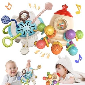 VATOS 2 IN 1 Baby Montessori Toys for 3-6+ Months