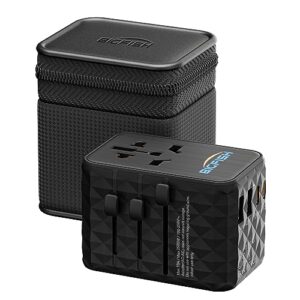 Bigfish Universal Travel Adapter with USB C PD 65W Fast Charging