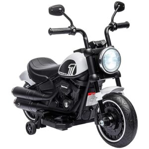 HOMCOM 6V Electric Motorbike with Training Wheels