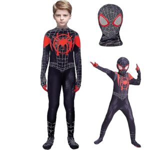 Aofentop Spiderman Suit Kids Costume - Spiderman Outfit 3D Printing Lycra Jumpsuit With Mask Spider Costume Boys for Fancy Dress Halloween Cosplay Costume Carnival Movie Theme Party