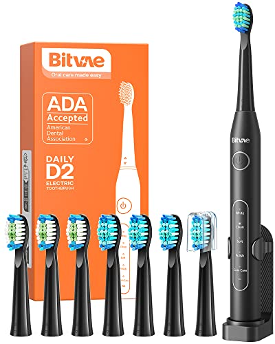 Bitvae D2 Ultrasonic Electric Toothbrush for Adults and Kids