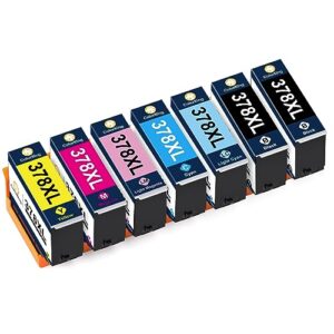 ColorKing 378 378XL Compatible for Epson 378 Ink Cartridges for Epson XP 8700 Printer Ink Cartridges XP-8500 XP-8505 XP-8600 XP-8605 (7 Packs)