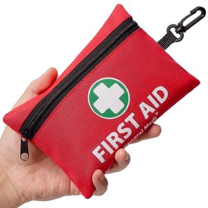 110 Pieces Small First Aid Kit - Includes Emergency Foil Blanket