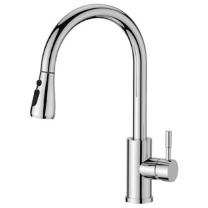 FORIOUS Kitchen Sink Taps Mixer with Pull Out Spray