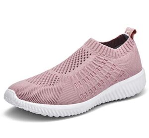 TIOSEBON Women Trainers Athletic Slip On Lightweight Walking Shoes - Breathable Running Sneakers