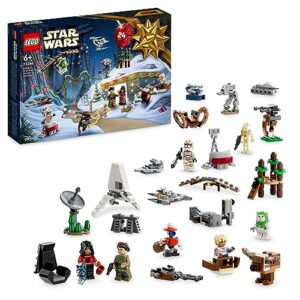 LEGO 75366 Star Wars Advent Calendar 2023 with 24 Gifts including 9 Characters