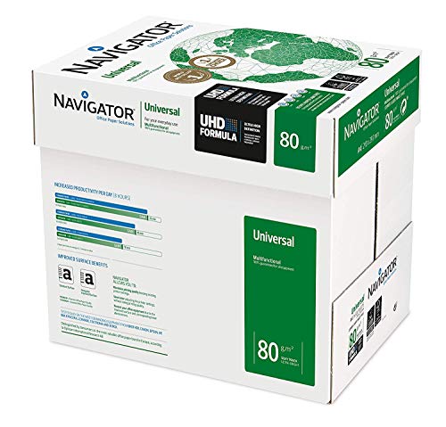 Navigator Universal A4 80gsm Paper - Box of 5 Reams (5x500 Sheets)