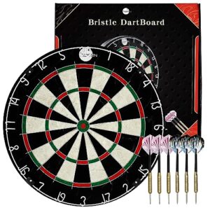 Dart Board Set with Steel Darts