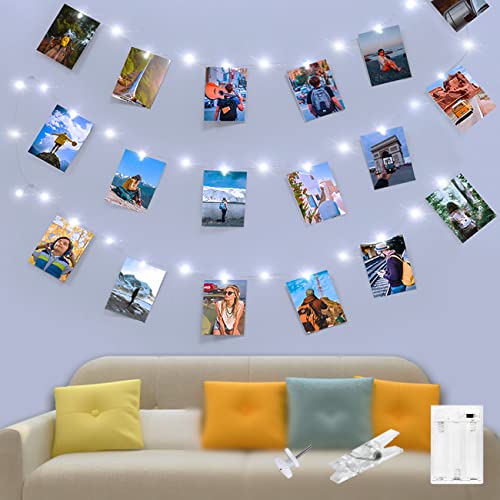 Kolpop 50LED Photo Clip String Lights Cold White