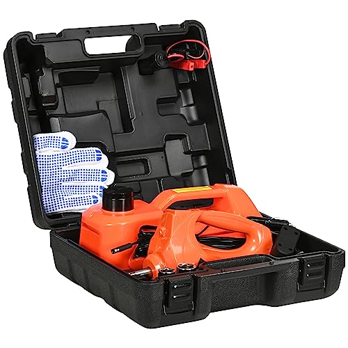 DURHAND 5 Ton Electric Car Jack Kit with 12V Auto Car Floor Jack