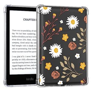 CoBak Case for 6.8" Amazon Kindle Paperwhite - Transparent TPU and Corner protection Cover for Kindle Paperwhite Signature Edition and Kindle Paperwhite 11th Generation 2021 Released