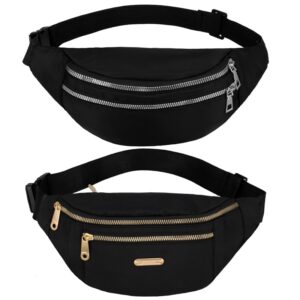 Firtink 2 Packs Bumbags Waist Fanny Packs for Men Women