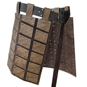 HiiFeuer Medieval Faux Leather Thigh Armor