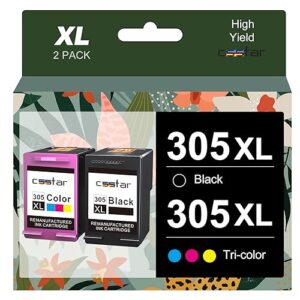 CSSTAR 305 Ink cartridges black and colour Replacement for HP 305XL ink cartridges