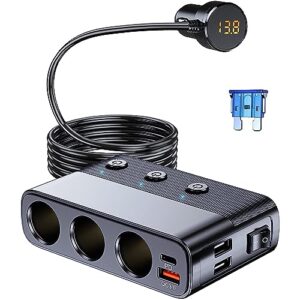 Car Charger Cigarette Lighter Socket Splitter