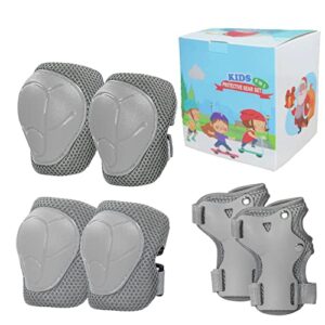 LANOVAGEAR Children Toddler Knee Elbow Pads Kids Protective Gear Set 2-8 Years