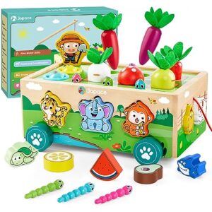 Japace Wooden Toys for 1 2 3 Year Old Girls Boys