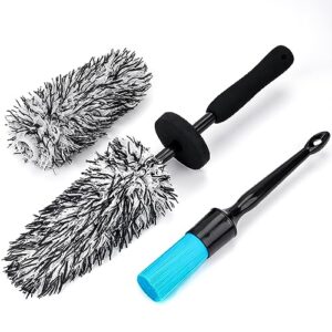 Microfiber Wheel Cleaning Brush with Car Detailing Brush