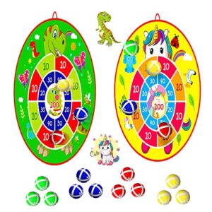25.5" Large kids Dart Board with 12 Sticky Balls