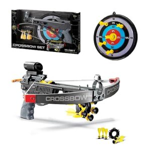 xwin sportseries Crossbow Toy for Kids Bow and Arrows Archery Set with Target Board and 5 Suction Cup Darts Indoor Outdoor Sports Game Shooting Game for Children Safe & Fun Bows & Arrows Experience