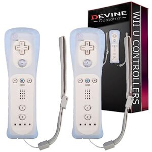 DevineCustomz® Wii & Wii U Remote Controllers With Silicone Case & Wrist Strap