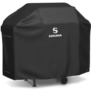 SOKANA BBQ Cover Grill Protection - Waterproof Cover for your Barbeque Grill Outdoor with Waterproof Bag | BBQ Accessories and Equipment - 150x61x119cm (59"x24"x47")
