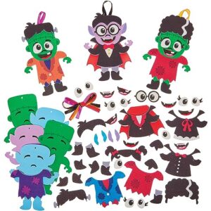 Baker Ross FX745 Vampire and Monster Decoration Kits - Pack of 8
