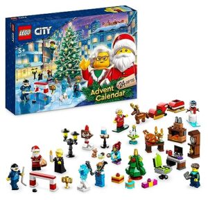 LEGO 60381 City Advent Calendar 2023 with 24 Gifts incl. Santa and Reindeer Figures plus Winter Wonderland Playmat