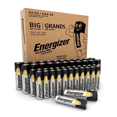 Energizer Alkaline Power AA+AAA Batteries (48 Pack)