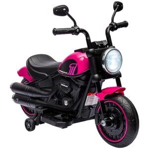 HOMCOM 6V Kids Electric Motorbike Ride-Ons Motorcycle with Training Wheels
