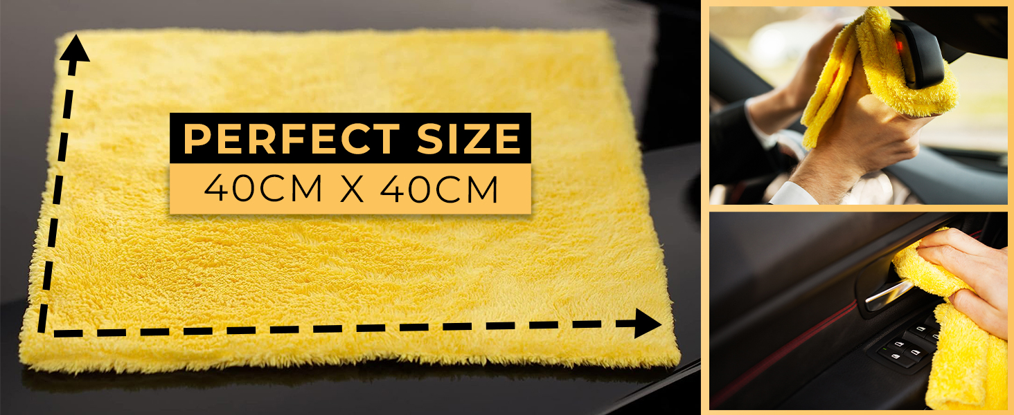 large car drying towel