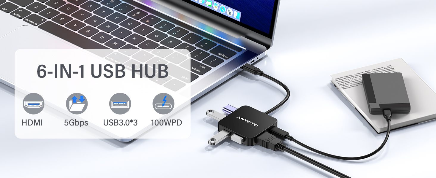 6-IN-1 USB HUB
