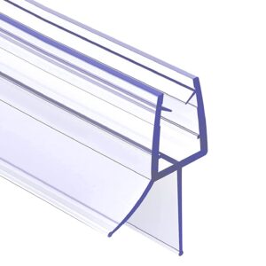 KOSTIZ Shower Screen Seal Strip for 4-6mm Glass Covers up to 20mm Gap | Shower Door Seal Strip Transparent with Adjustable Length of 90 cm