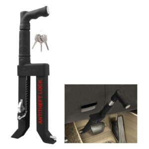 Boiarc Pedal Lock Anti-Theft Device for Car Brake Clutch Car Brake Lock and Clutch Lock Stainless Steel Anti-Theft Immobiliser for Car SUV (16 to 35 mm)