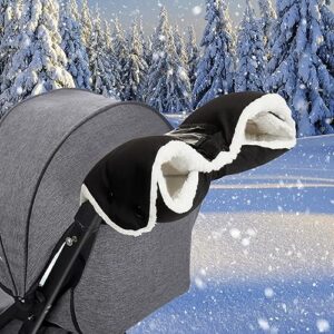 Pram Hand Muff - Universal Winter Waterproof Windproof Fleece Pram Gloves for Stroller