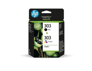 HP 303 (3YM92AE) Original Printer Cartridges 2 Count (Pack of 1) (1xblack