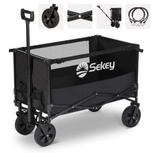 Sekey Folding Wagon with 220LBS Large Capacity