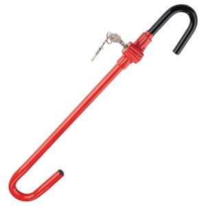 CARTMAN Steering Wheel Brake Lock Vehicle Anti Theft Security Brake Pedal Lock with Adjustable Length Fit for Distance from Steering Wheel to Pedal Within 53cm to 76cm