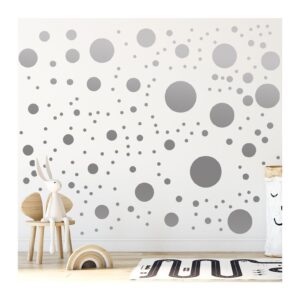 StickerDeen 500+ Assorted Polka Dot Circle Wall Stickers for Kids Bedroom Living Room