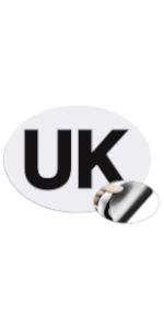 uk magnetic car sticker for europe, european road travel