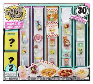 MGA's Miniverse Make It Mini Food Multipack - DIY Food Playset with UV Light