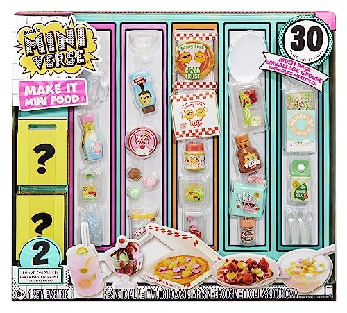 MGA's Miniverse Make It Mini Food Multipack - DIY Food Playset with UV Light