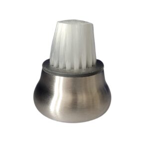 Provance Mushroom Brush with Stainless Steel Handle 4.5 cm Circumference Soft Bristles for Gentle Cleaning Cleaning Brush Dirt Brush Mushrooms Easy to Clean Silver Stainless Steel Hygienic