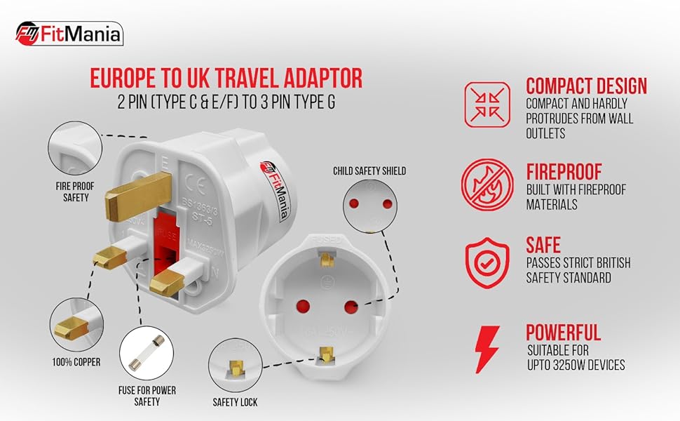Travel adaptor compatible devices