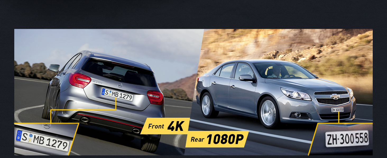 dashcam front and rear