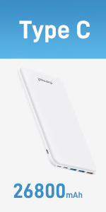 26800mAh USB C